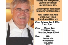Celebrate Mike Flyer