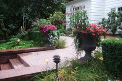 Front entrance florals