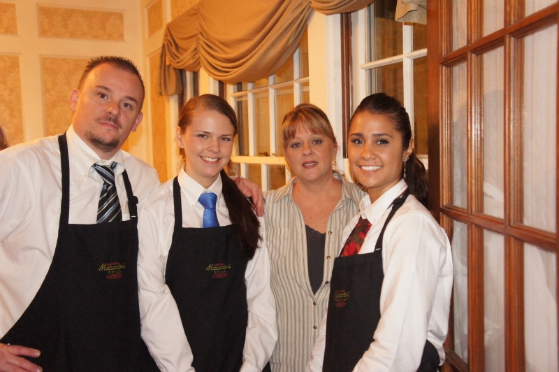 mystery event serving staff