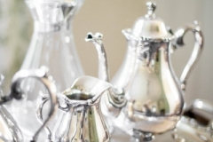 silver tea service